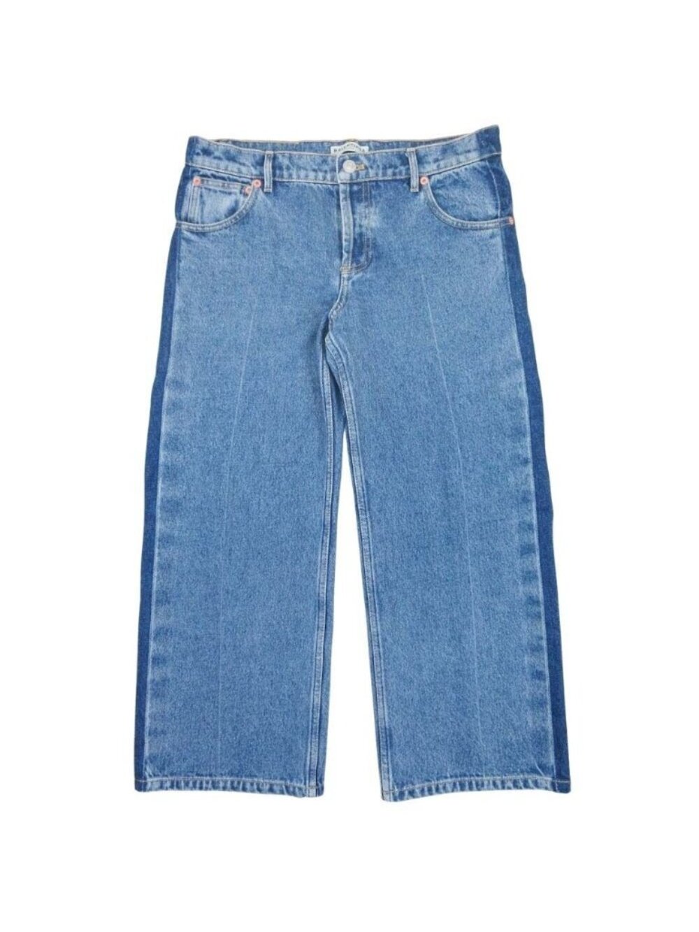 Balenciaga Rockabilly Cropped Jeans Denim Pants 36 Indigo